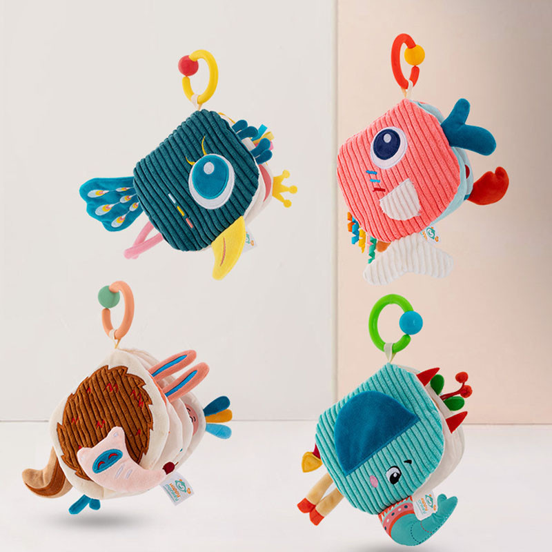 หนังสือผ้า หนังสือผ้า​สำหรับเด็ก  มีหางมีเสียงก๊อบแก๊บ ด้วยกระดาษเสียง ฉีกขาดยาก  ผ้านุ่มปลอดภัย - รูปที่ 2