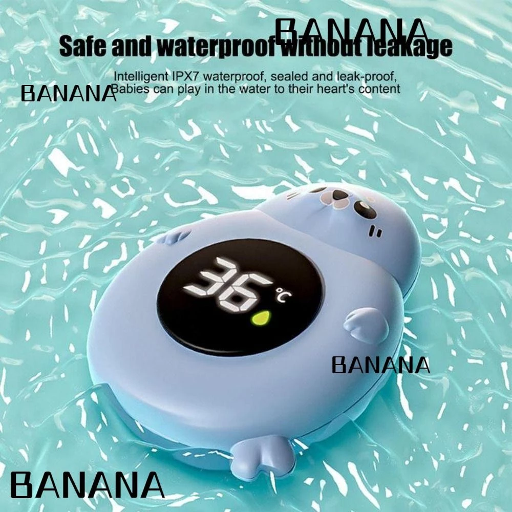 BANANA1 เครื่องอุณหภูมิน้ํา, ความปลอดภัยเครื่องวัดอุณหภูมิอาบน้ําเด็กกันน้ํา, การวัดที่แม่นยําการ์ตูนเครื่องวัดอุณหภูมิน้ําในครัวเรือนเด็กอาบน้ํา