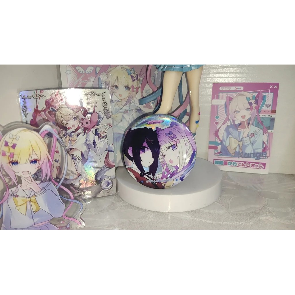Needy Girl Overdose badge KAngel Ame chan เข็มกลัด NGO เกมคอลเลกชัน kawaii pins ita กระเป๋าเครื่องประดับน่ารัก accessorios ของขวัญ ราคา ถูกที่สุด ดีลบีเคเค แกลเลอรีภาพที่ 3