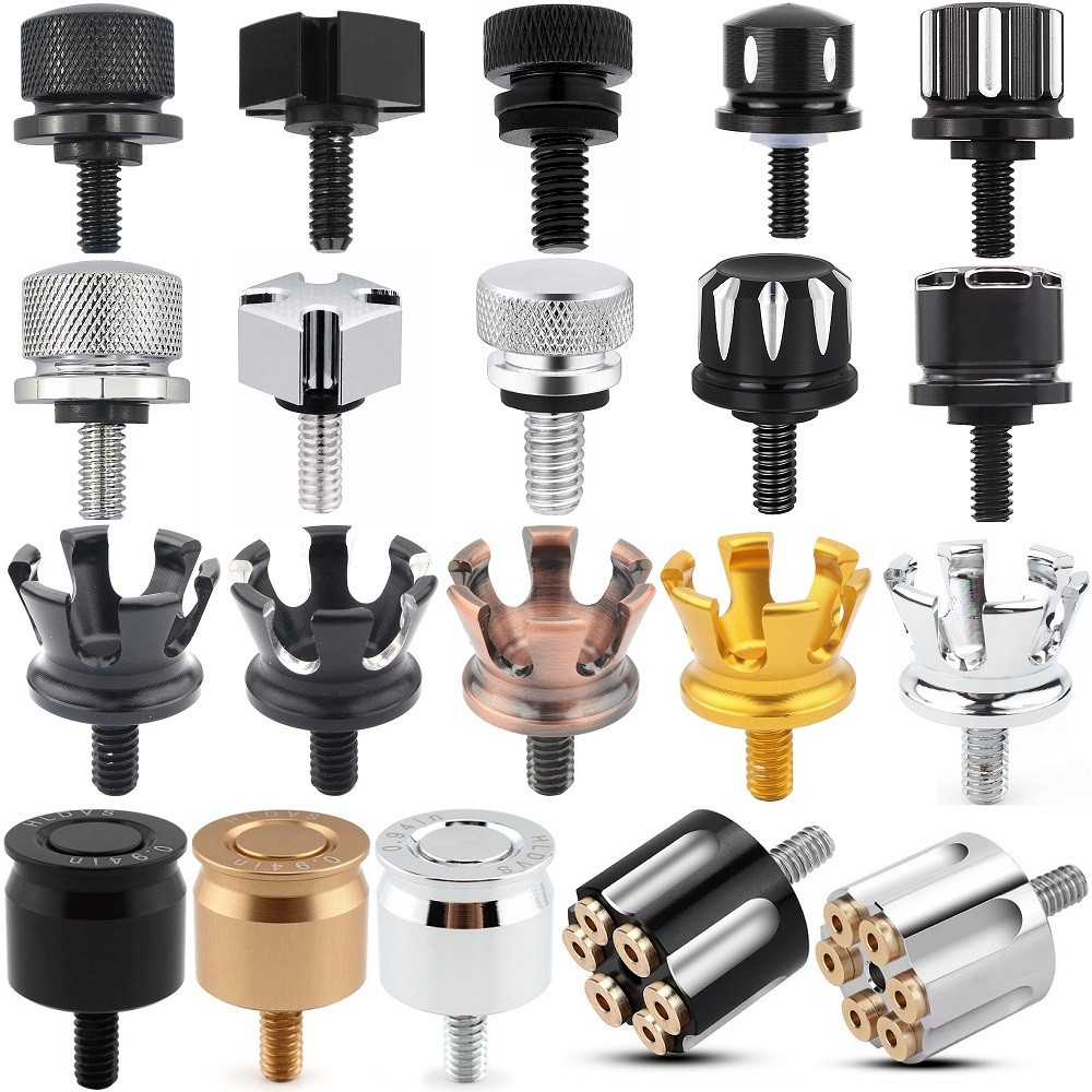 รถจักรยานยนต์ Universal ด้านหลัง Fender สกรู Bolt Nut Knob สําหรับ Harley Sportster Fatboy Dyna Softail V-ROD Touring Glide