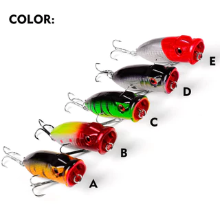 F24 ตกปลา ปลาปลอม เหยื่อเรืองแสง 3D ตาปลา สีสันสดใส ลายพราง ลายสาดสี ปลายแหลม สะพานเหยื่อ