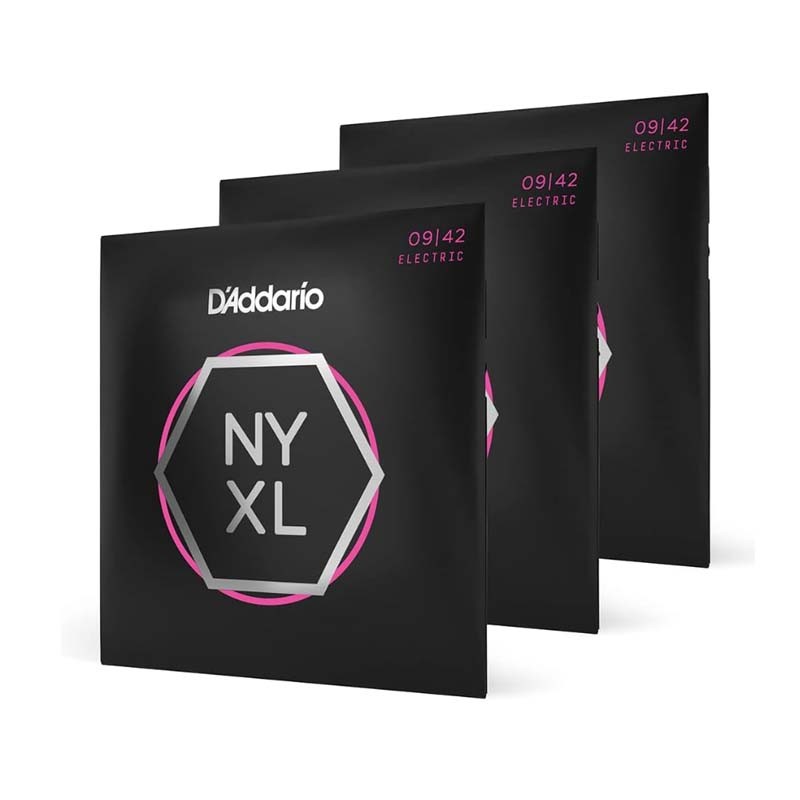 D'Addario Guitar Strings- NYXL Electric Guitar Strings- NYXL0942-3P /NYXL1052-3P- สำหรับ 6 Guitars สตริง- 3-Pack