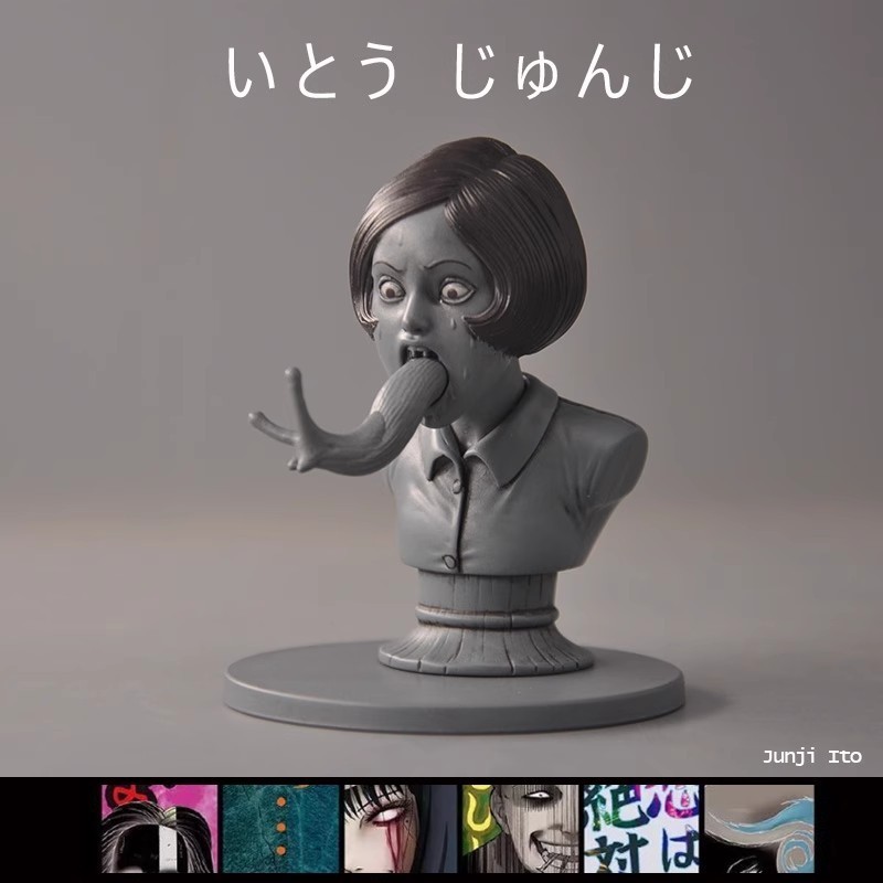 【พร้อมส่ง】junji ito figure Gumo Ito Junji Blind Box Tomie Figure  คําสาปที่สองกล่องเล็กกล่องปริศนาสย