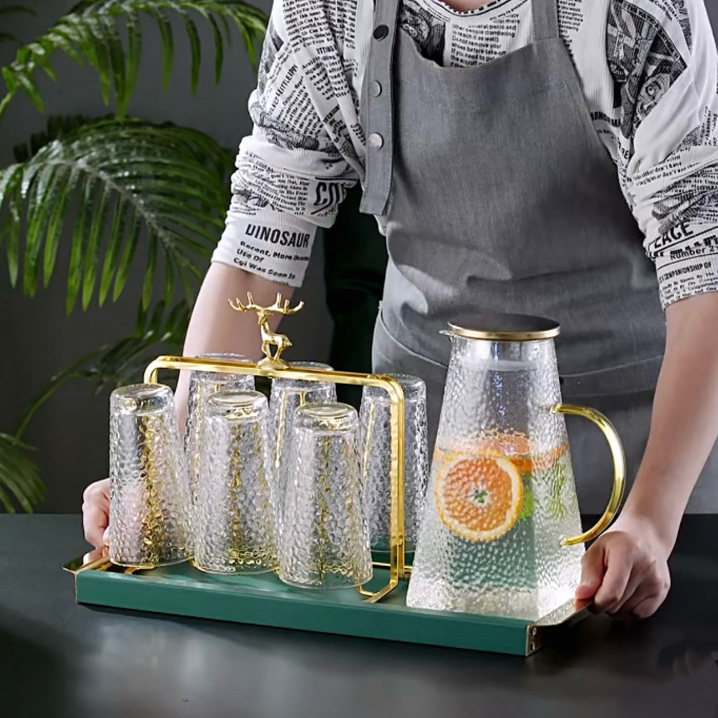 ที่วางแก้วตกแต่งหัวกวาง ชั้นวางแก้วโลหะสีทองสีเงิน ใช้งานในบ้าน ATTCH - รูปที่ 4