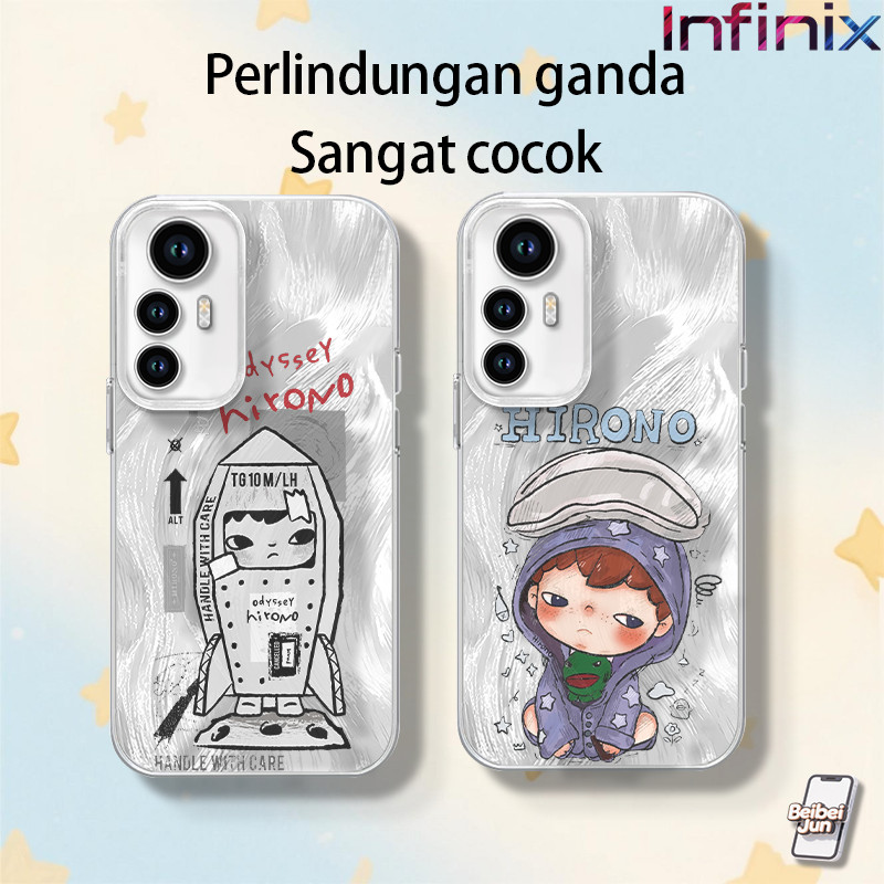 IP ยอดนิยม "Pop Mart" ขนาดเล็ก Rocket Hirono สําหรับ INFINIX SMART 6 7 8 9 10 30i Hot 40 Pro Play Te