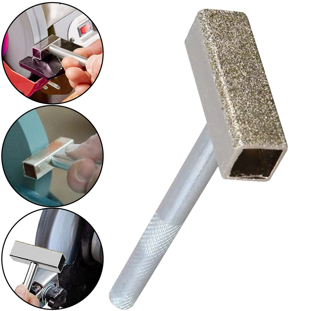 1 ชิ้นมือถือประเภทเพชรบดแผ่น,46-ตาข่าย corundum ล้อหิน Dresser แก้ไขเครื่องมือ, Electroplated รุ่น Dressing Bench บดล้อ Dresser