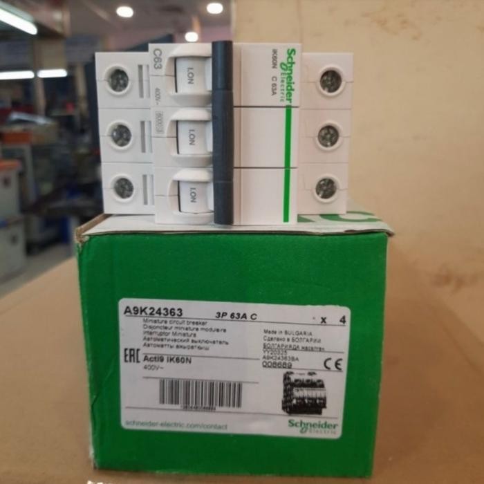 Mcb ik60n 3p 63A 6kA Schneider