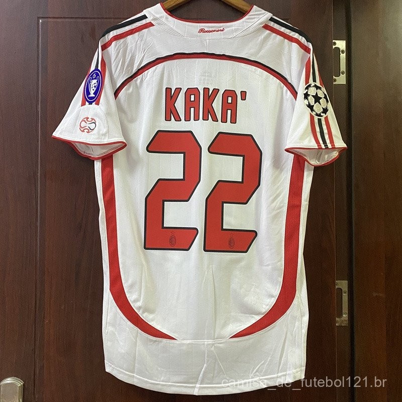 เสื้อยืดย้อนยุค0607 UEFA Champions League 22 Corps 3 Maltini 99 Ronaldo เสื้อยืดสีขาว 6AJR G5MZ