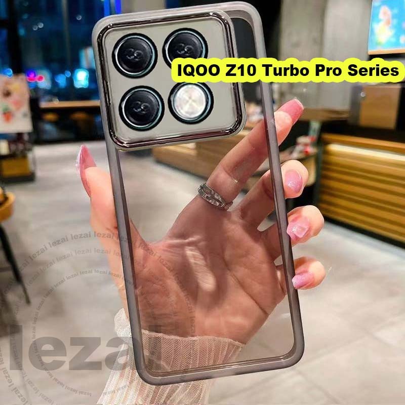 เคสIQOO Z10 Turbo pro Z10Turbopro iqooZ10 Turbo pro Z10Xเคสกรณีกล้องป้องกันนุ่มกันกระแทกใสหรูหราออกแ
