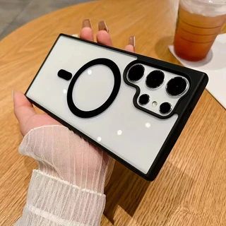 AK Magnetic Matte For Samsung A17 A07 A57 S25 S24 S26 Ultra แบบผิวด้าน S23 S22 S21 Ultra A06 A16 A26 A36 A56 A54 A35 A55