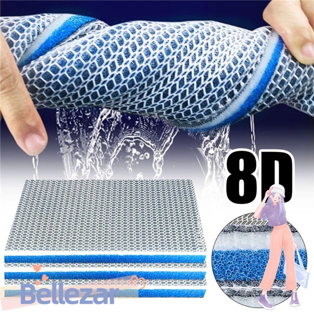 BELLEZAR 1 ชิ้นกรองชีวเคมี, High-Density 8D Aquarium Filter ฟองน้ํา,ทนทาน 8 ชั้นผ้าฝ้ายฟองน้ํา Aquarium อุปกรณ์เสริม