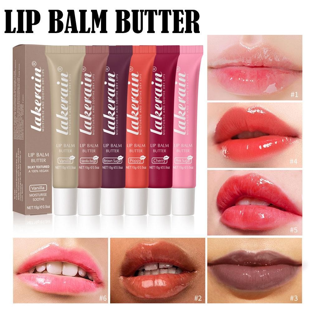 Moisturizing Lip Balm Butter Day/night Hydrating Lip Brown Shea ปรับปรุงเจล Jelly Sugar J0r0