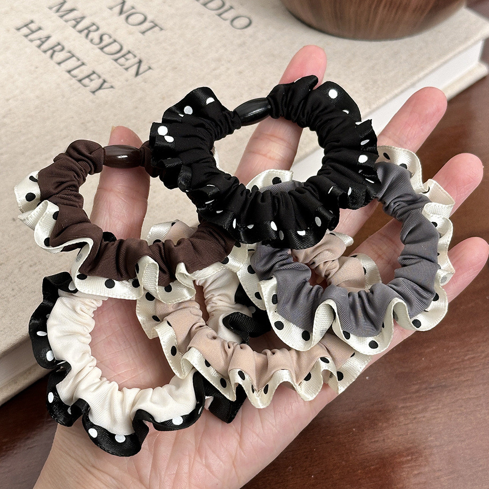 Simple Fresh Scrunchy Hair Tie หางม้าผูกหัวเวอร์ชั่นเกาหลีผูกผมยางรัด