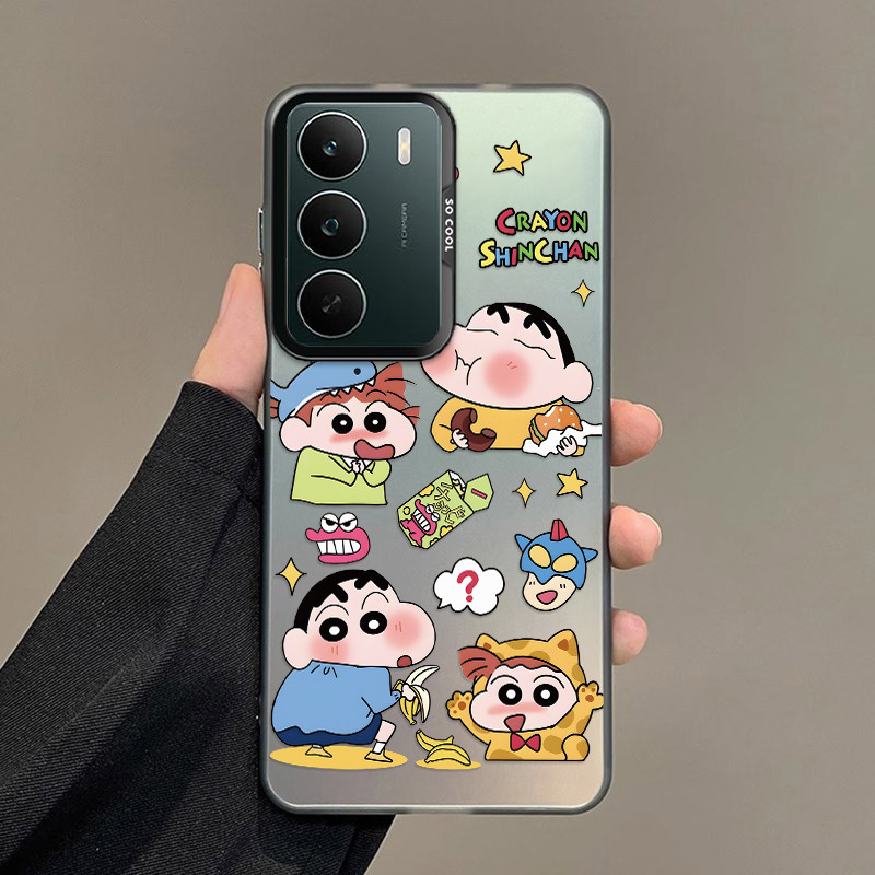 Realme C71 5G realme C73 Crayon Shin-chan เคสน่ารักสีเงินเคสโทรศัพท์กันกระแทก