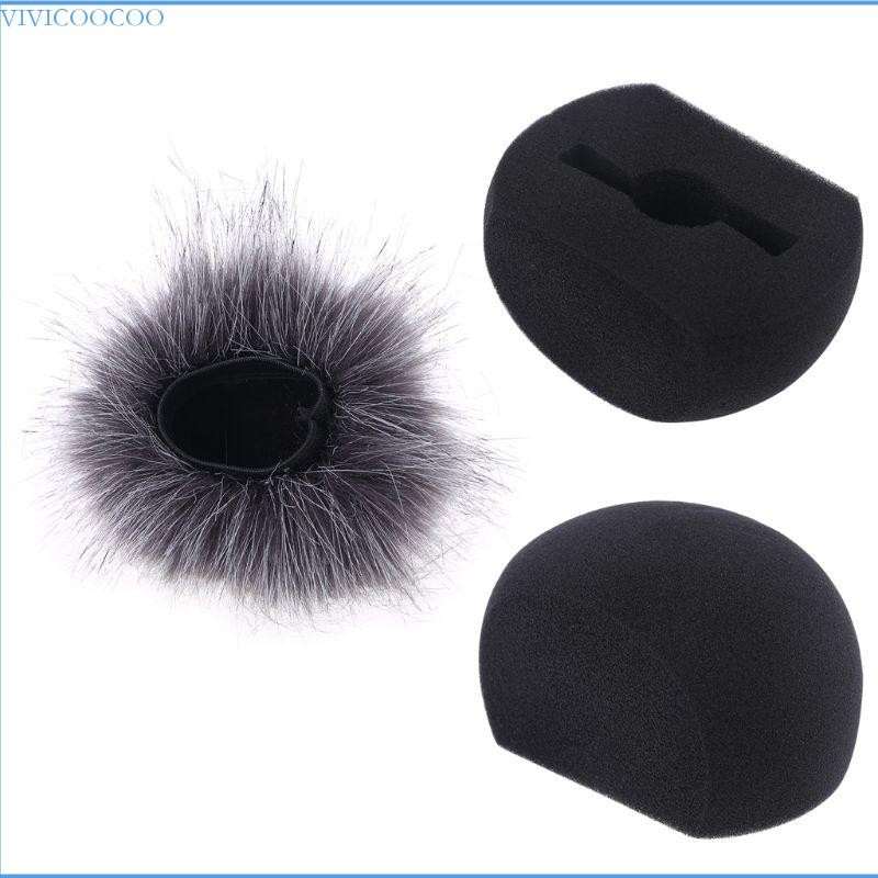 VIVI ฟองน้ําโฟม Mic Windproof ฝาครอบกรอง Muff กระจกสําหรับ ZOOM H5 H6
