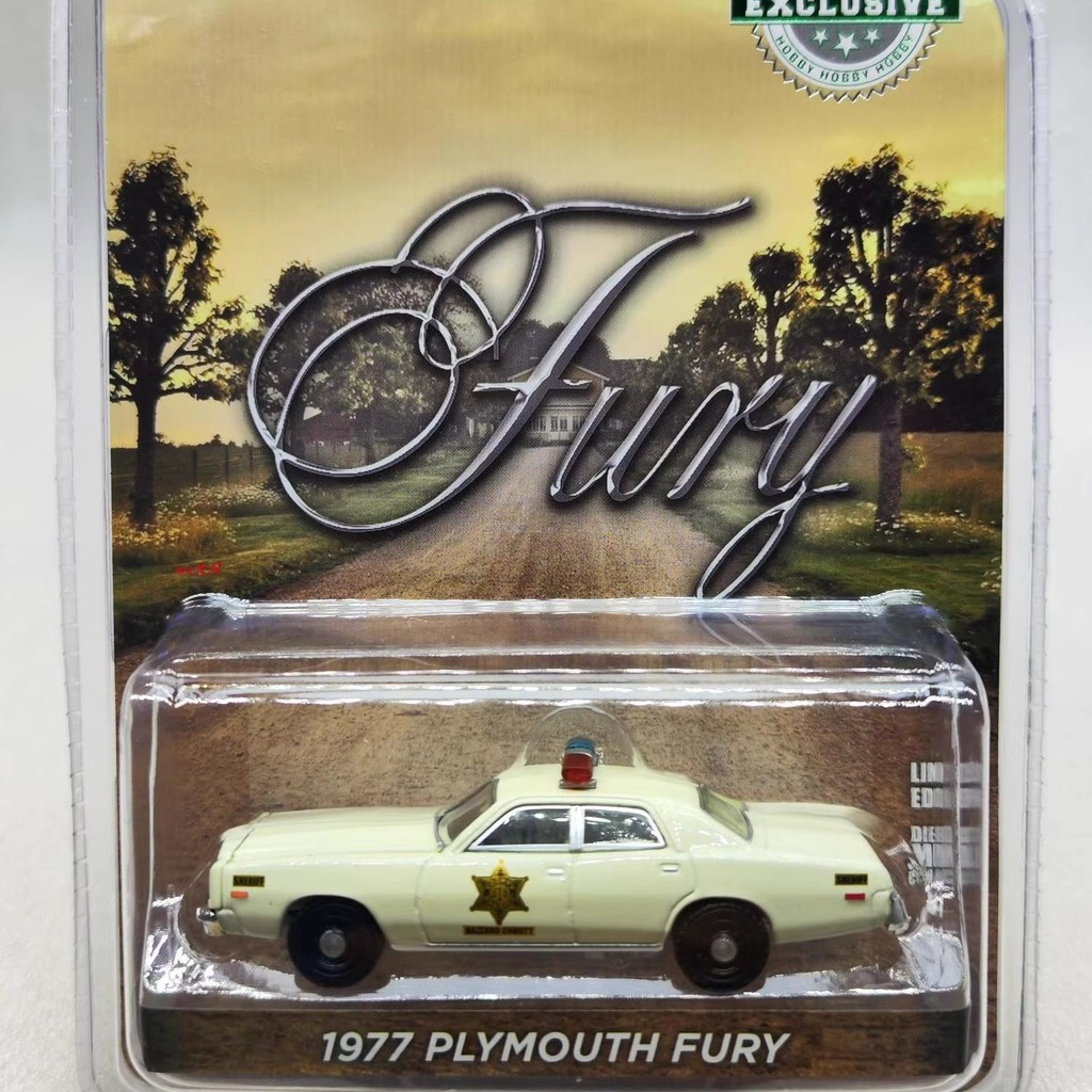 GreenLight GreenLight 1: 64 1977 Plymouth Fury Plymouth Fury Plymouth รถตํารวจ-Hazad County