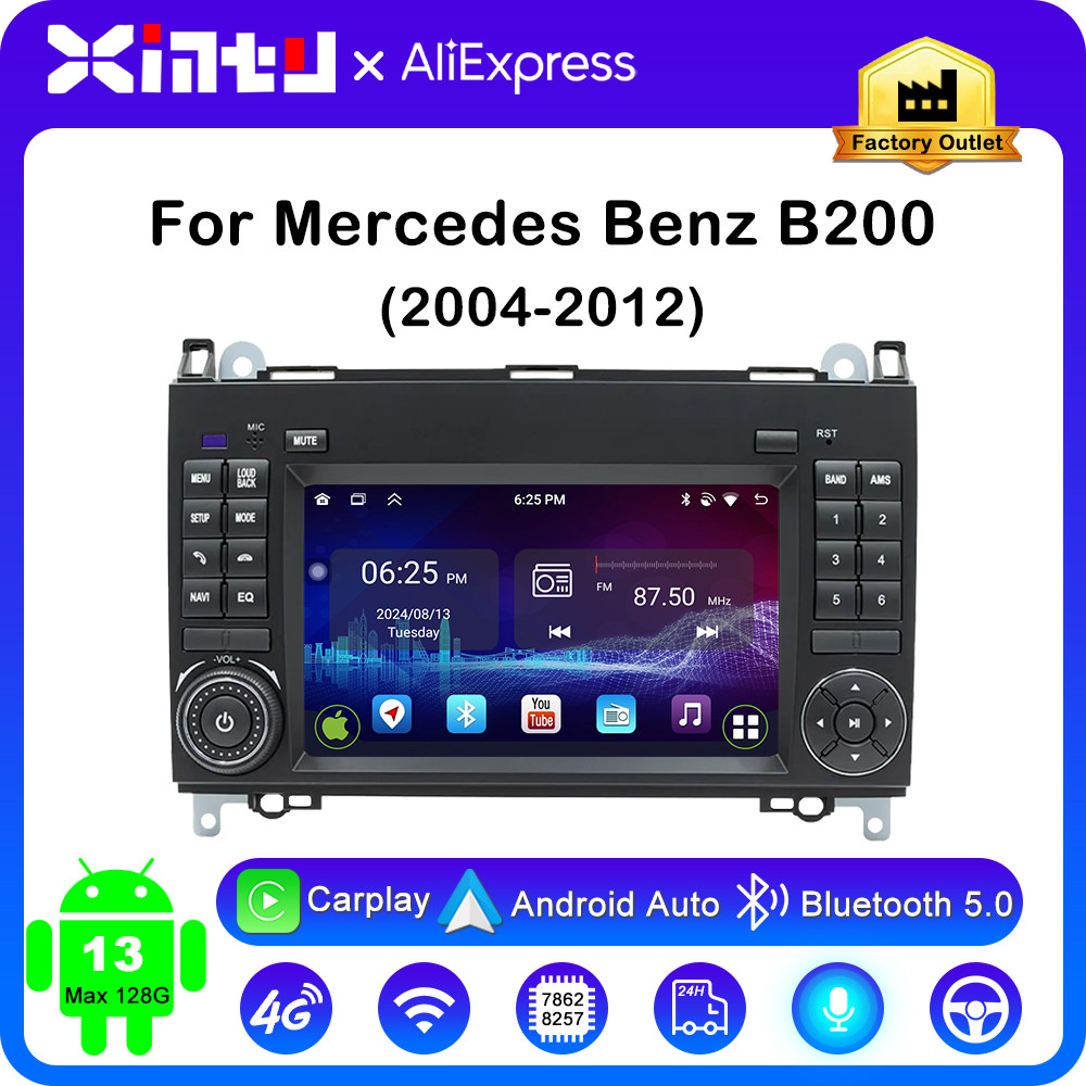 Xintu 7" Car Radio For Mercedes Sprinter Benz B200 Vito W639 Viano B Class W169 W245 W209 Carplay Au