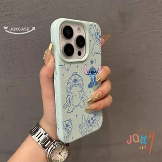 การ์ตูน Stitch คู่ สำหรับ IPhone 11 12 15 16 13 14 Pro Max XR XS X 7Plus 8Plus Max 16 7 8 15 Plus SE เคสโทรศัพท์สีชมพู