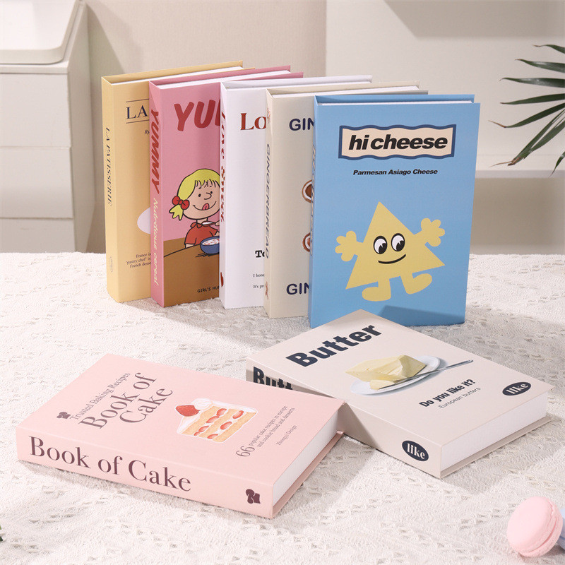 หนังสือปลอม พร๊อพถ่ายรูป INS ลวดลายสวยงามคมชัดเหมือนจริง หนังสือปลอมตกแต่งบ้าน ส่งมอบทันที