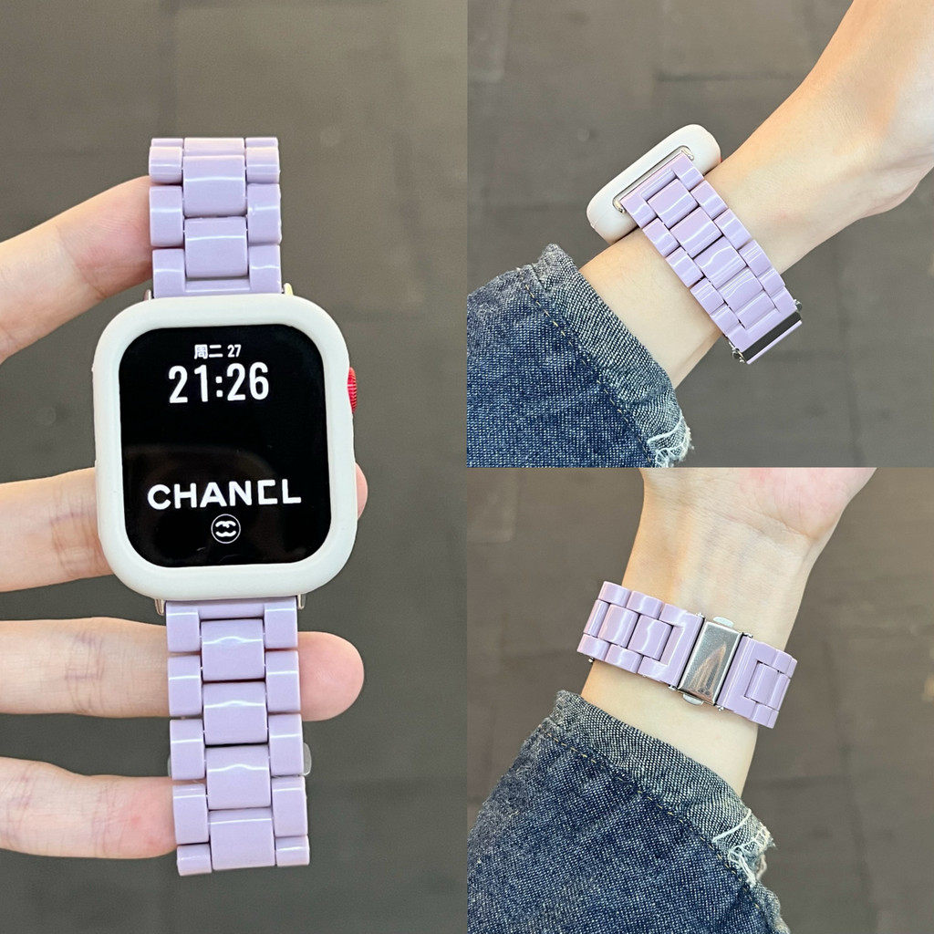 เคสซิลิโคนนิ่ม + สายเรซินสำหรับ Huawei Watch Fit 4 4 Pro Girl สายนาฬิกาสีลูกกวาดทึบสำหรับ Huawei Watch Fit 3 สายรัดข้อมือแบบเปลี่ยนได้