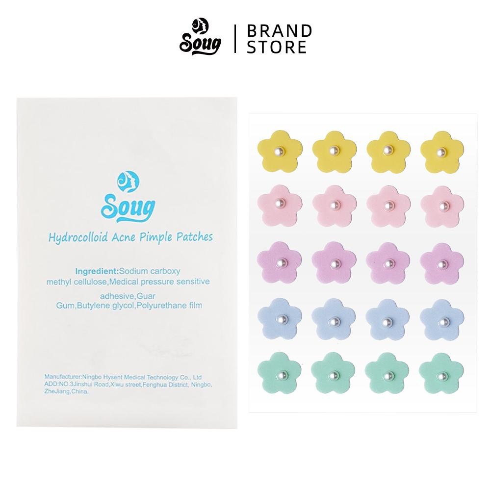 Hydrocolloid แผ่นแปะสิวดอกไม้น่ารักครอบคลุมแผ่นแปะสิวสําหรับสกินแคร์
