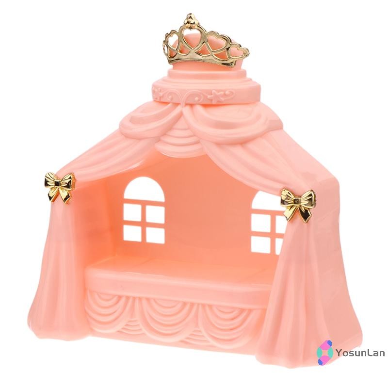 YosunLan 1/12 Dollhouse Princess Bed Model Dollhouse รูปที่ 4