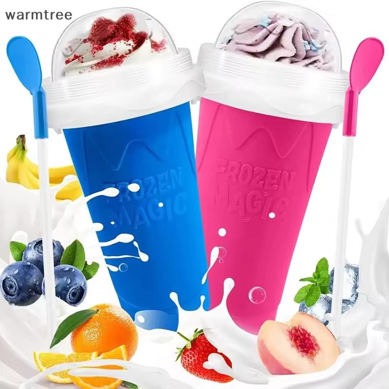 Warmtree Slushie Cup, Slushy Maker Cup, Frozen Magic Squeeze Cups For Juice Milk Yogurt Ice Cream Ma