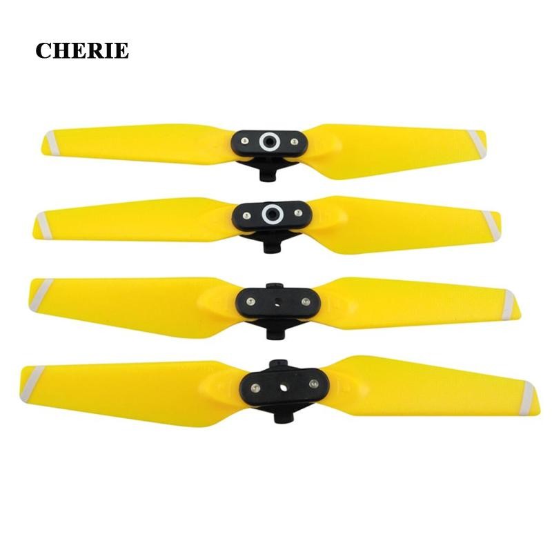 [Cherie] ใบพัดอุปกรณ์ประกอบฉาก CW/CCW 4730F 4 ชิ้นสําหรับทดแทน RC DJI Spark Quadcopter