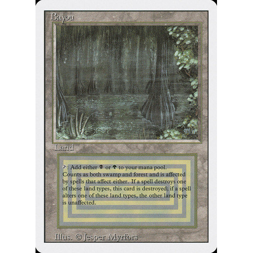 การ์ด EDH PlayTest - Bayou (ที่ดิน)