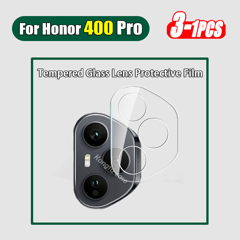1-3 ชิ้นกล้องฟิล์มกระจกนิรภัยสําหรับ Honor 400 300 200 Pro Lite Honor400 Honor400Pro 5G 3D โปร่งใสเลนส์ Protector Full Coverage ป้องกันกระจกเลนส์ฟิล์ม