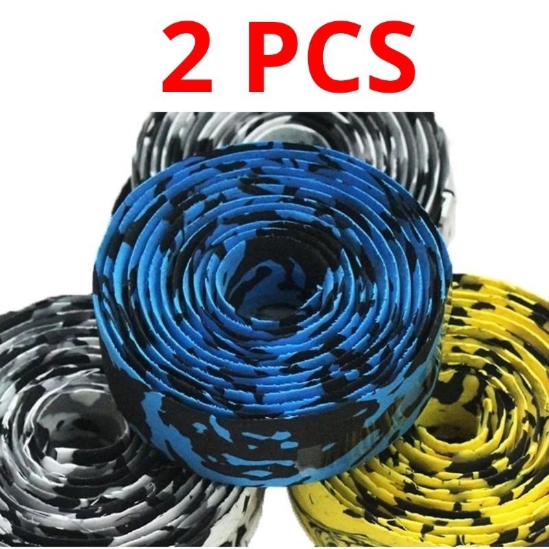 VIRAL เทปแฮนด์ Camouflage camo จักรยาน 2M x 30 มม.2 PCS Bartape Grip FIxie Roadbike Dropbar yt0