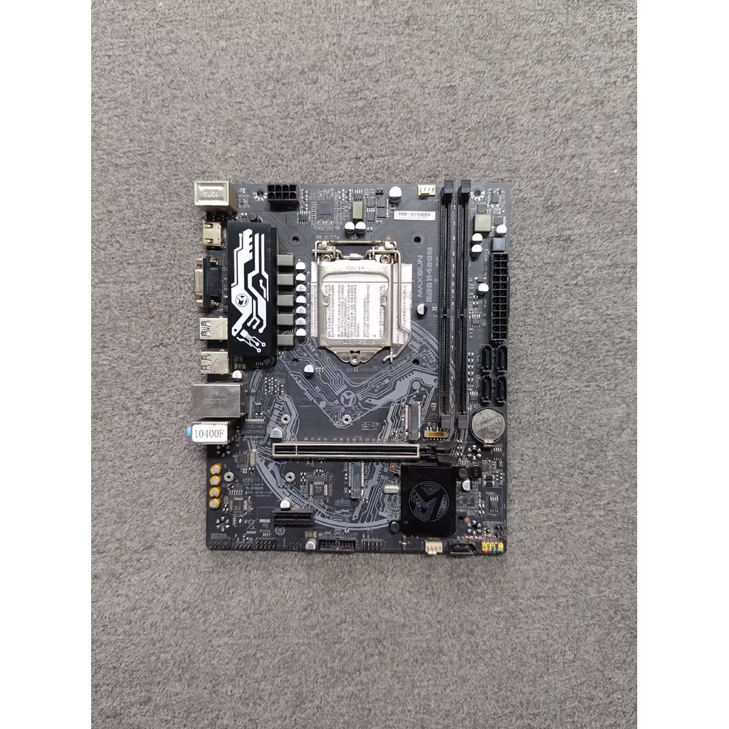 MAXSUN B460M เมนบอร์ด LGA1200 Intel B460 DDR4 พร้อมโล่ I/O ใช้ทดสอบการทํางาน