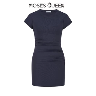 MOSESQUEEN แฟชั่นสาวร้อนเซ็กซี่ชุดสลิม 2025 ฤดูร้อนใหม่กระโปรงสะโพกต่อต้านริ้วรอยกระชับสัดส่วน #63080