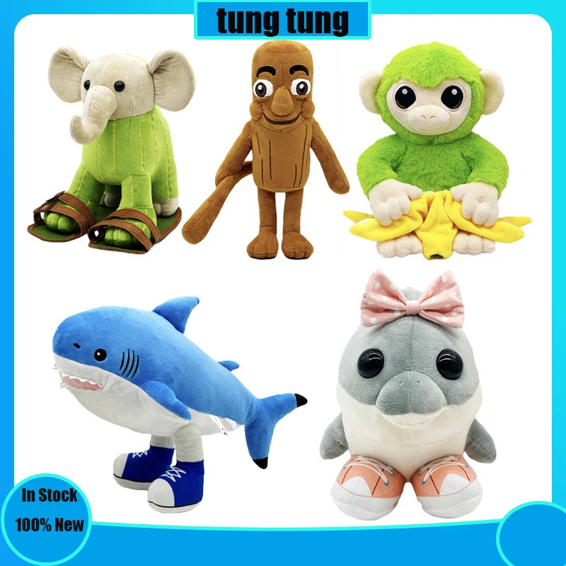 Tung Tung Tung Sahur Plush Tralalero Tralala Shark Plush Toy Doll TralaleroTralala Toy TungTungTung 