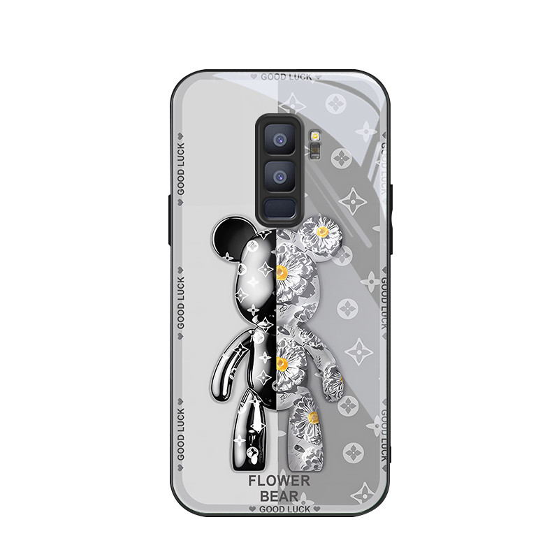 สําหรับ Samsung Galaxy S9+& Samsung S9 Plus , ตุ๊กตาหมีทูโทน, บุคลิกภาพอินเทรนด์, เคสป้องกันโทรศัพท์ป้องกันการตก