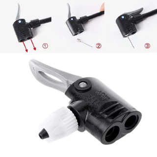2 IN 1 Schrader/Presta หัวอะแดปเตอร์เติมลม สำหรับสูบตั้งพื้นจักรยาน#CY-M