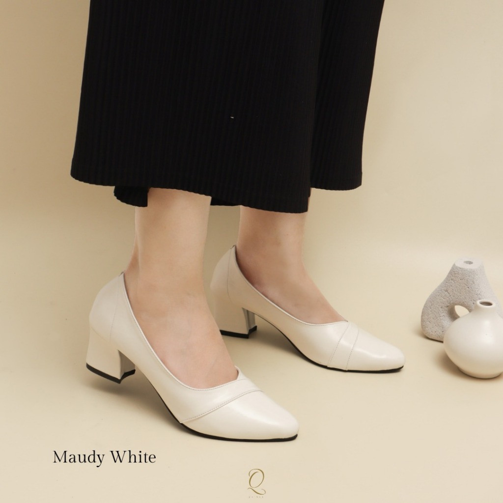 [PREMIUM ORIGINAL] QUINCE Maudy รองเท้าโลฟเฟอร์ผู้หญิงพร้อมรองเท้าส้นสูง 5 ซม.