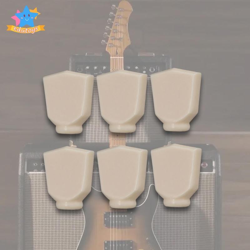 [เอ็ดสตาร์] 6 ชิ้นกีตาร์จูนปุ่มหมุดเปลี่ยนชิ้นส่วนติดตั้งง่ายประสิทธิภาพสูงเครื่องดนตรีอุปกรณ์เสริมปุ่มปรับแต่ง
