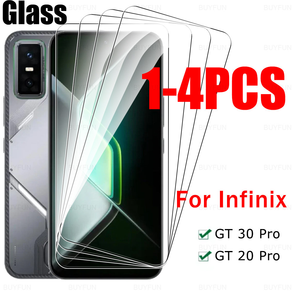1-4Pcs สําหรับ Infinix GT 30 Pro ป้องกันหน้าจอกระจกนิรภัย Infinix GT 20 Pro GT30Pro GT20Pro 5G เต็มกาวป้องกันฟิล์ม