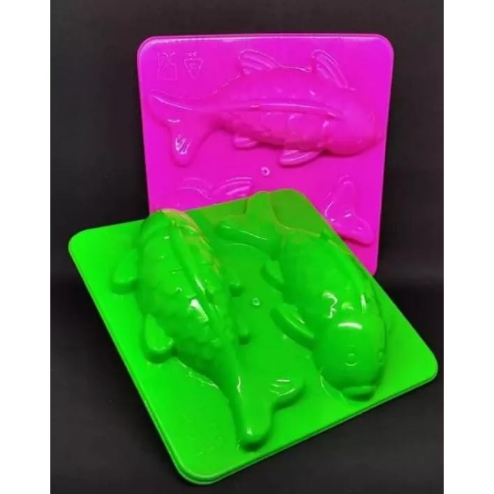 KOI FISH MOLDS CONTAIN 4 และ CONTENTTS 2 / AGAR MOLDS / LARGE KOI FISH MOLDS / MEDIUM KOI FISH MOLDS
