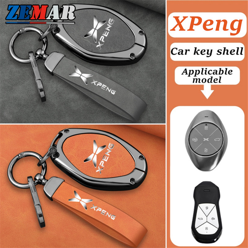 Xpeng X9 G6 เชลล์กุญแจรถ เคสกุญแจรถยนต์ กรณีกุญแจสมาร์ท พวงกุญแจ กระเป๋าใส่กุญแจรถยนต์ พวงกุญแจรถยนต