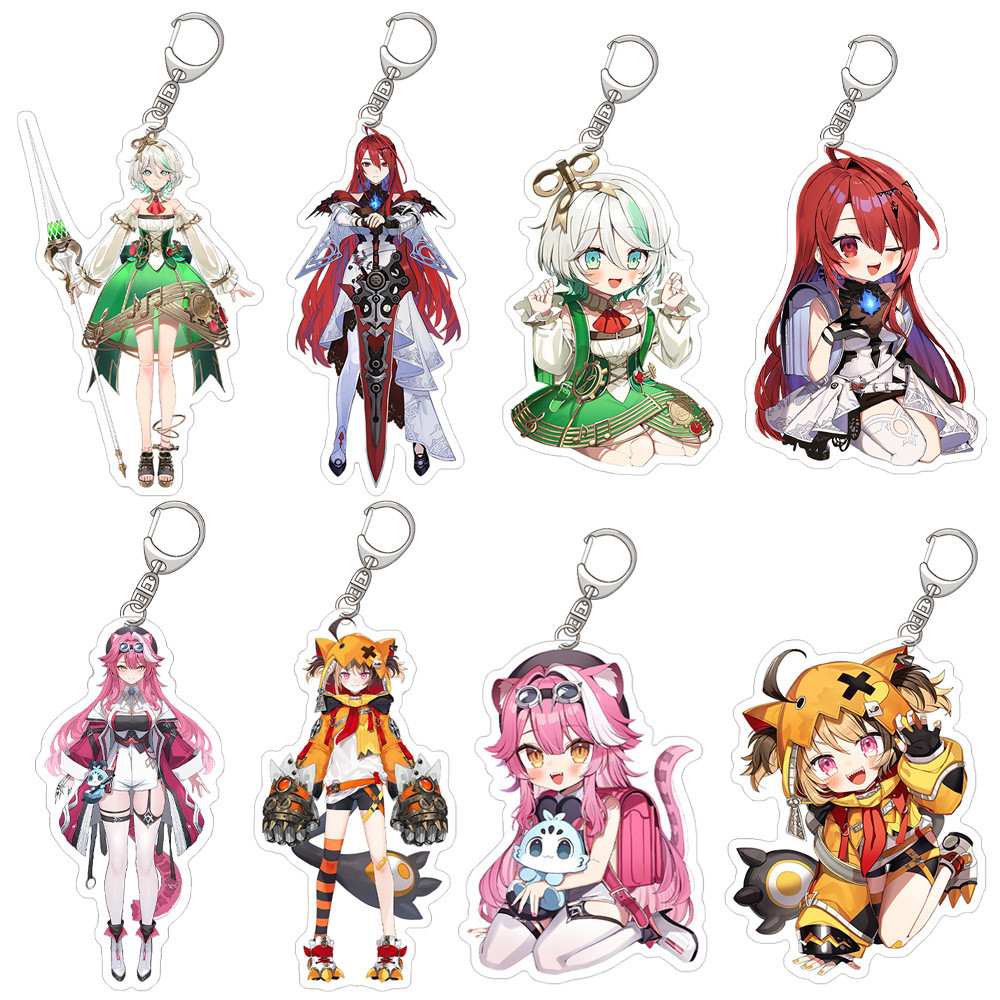 Hololive VTuber resmi karakter Cecilia Immergreen Gigi Murin Raora Panthera Arkrilk buttona kolye อะ