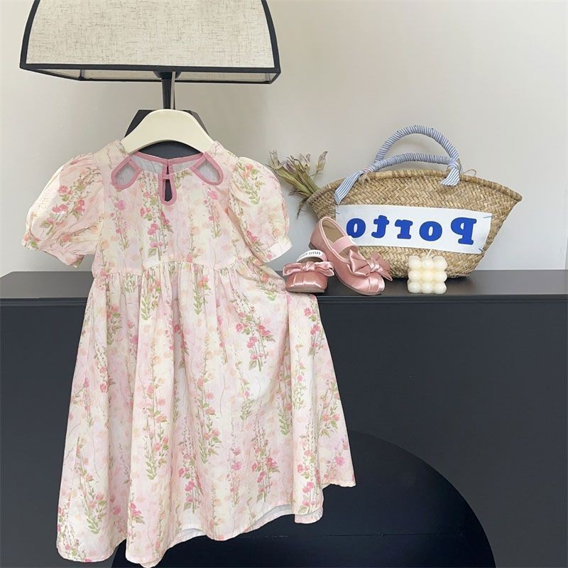 จุด สินค้าสาวแต่งตัวฤดูร้อนใหม่หวานกระโปรงดอกไม้กระโปรงยาวชุดเรียบง่าย