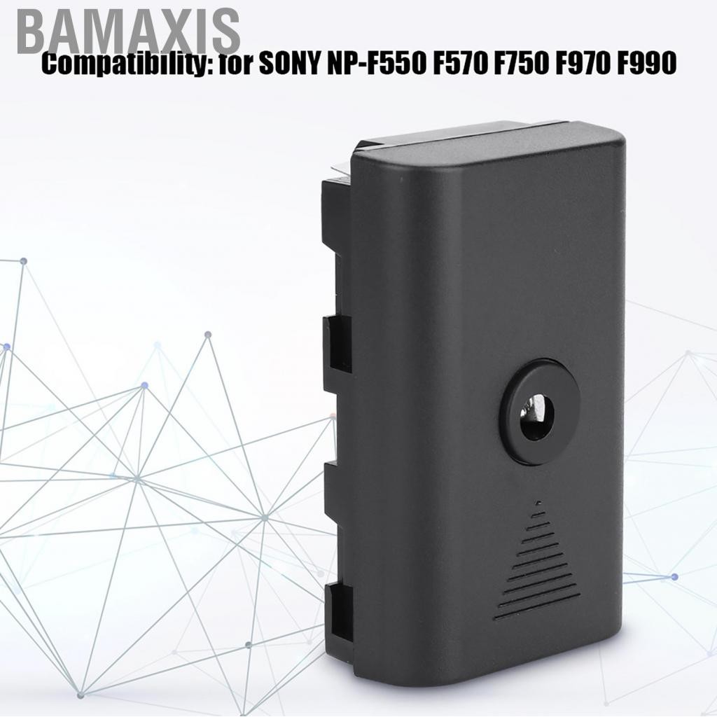 Bamaxis Acouto AC Power Dummy แบตเตอรี่อะแดปเตอร์เปลี่ยนสำหรับ NP-F550 F570 F750 F970