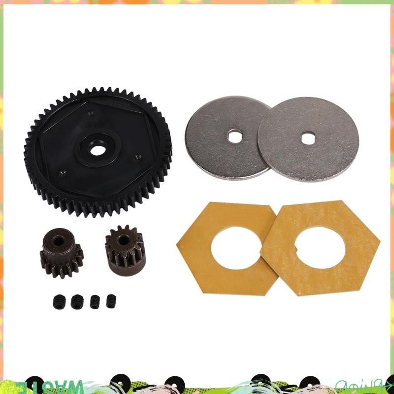 Super 54T Spur Gear 13T & 15T เกียร์มอเตอร์สําหรับ Axial SCX10 II 90046 90047 1/10 RC Crawler รถอะไห
