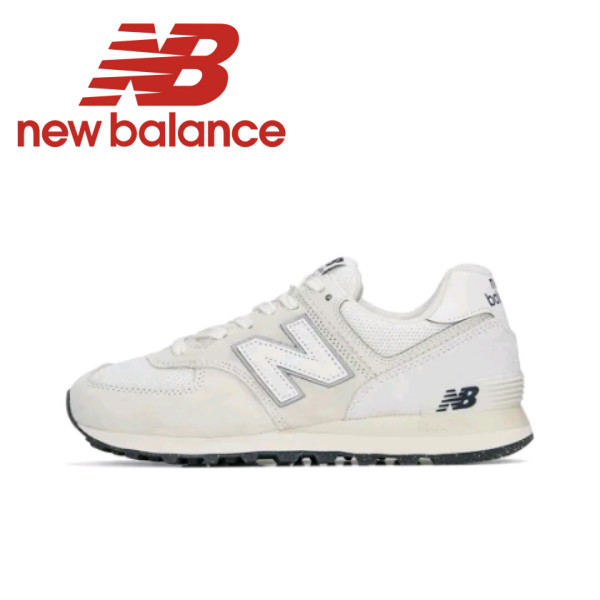 ของแท้ 100% New Balance 574 NB574 U574LS2 White  รองเท้าผ้าใบสำหรับผู้ชาย และผู้หญิง