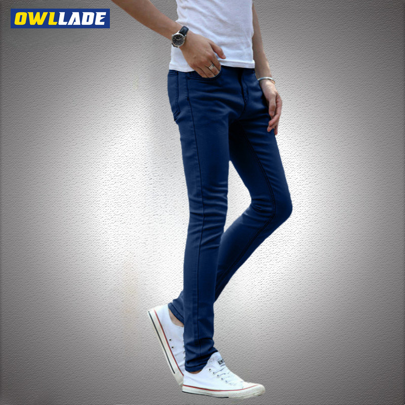 OWLLADE Skinny Jeans Men 802 สีฟ้ายืด C03 2T