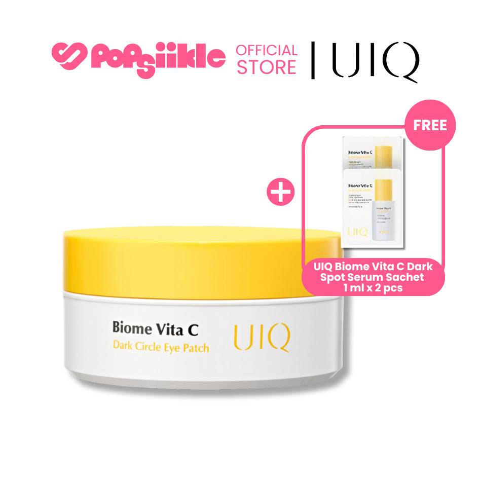 UIQ Biome Vita C Dark Circle Eyepatch 60 ea แผ่นเจลแปะใต้ตา UIQ 60 ชิ้น