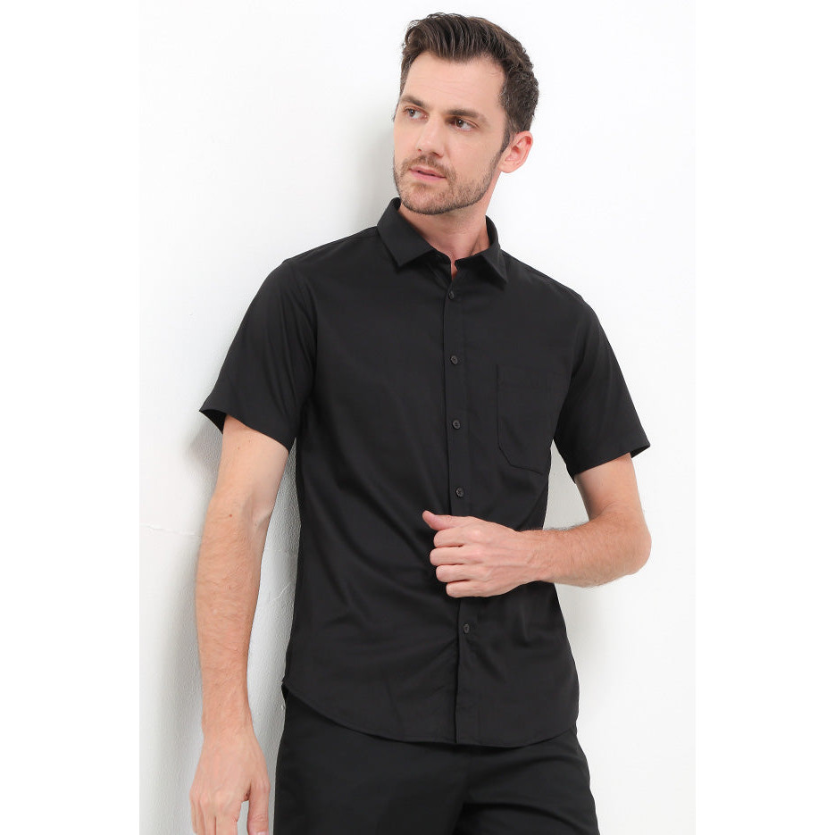 KEMEJA CDL เสื้อเชิ้ตแขนสั้นผู้ชายทรงสลิมฟิต I0301P01A By Cardinal