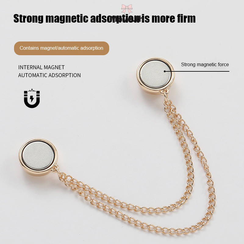 ในไทย-พร้อมส่ง✨ขากางเกง หัวเข็มขัดแม่เหล็กดูด ตะเข็บไร้รอยต่อ คลิปยึดถาวร หัวเข็มขัดแม่เหล็กป้องกันการถูพื้น-Move - รูปที่ 6